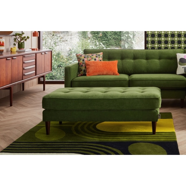 Orla Kiely Ebben Fabric Footstool