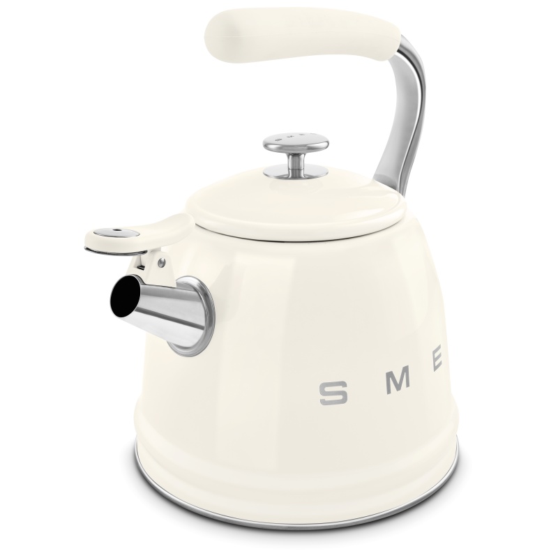 Smeg Cream 50S Style Whistling Kettle 2.3L