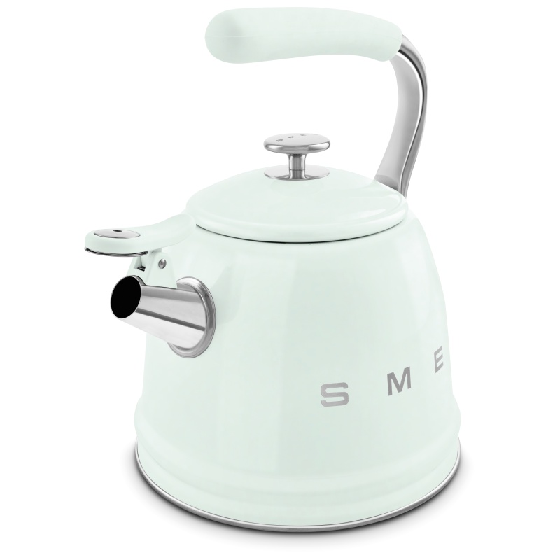 Smeg Unisex Green Whistling Kettle For Hobs, Stainless Steel, 2.3 Liters, Sea | : A - Image 9