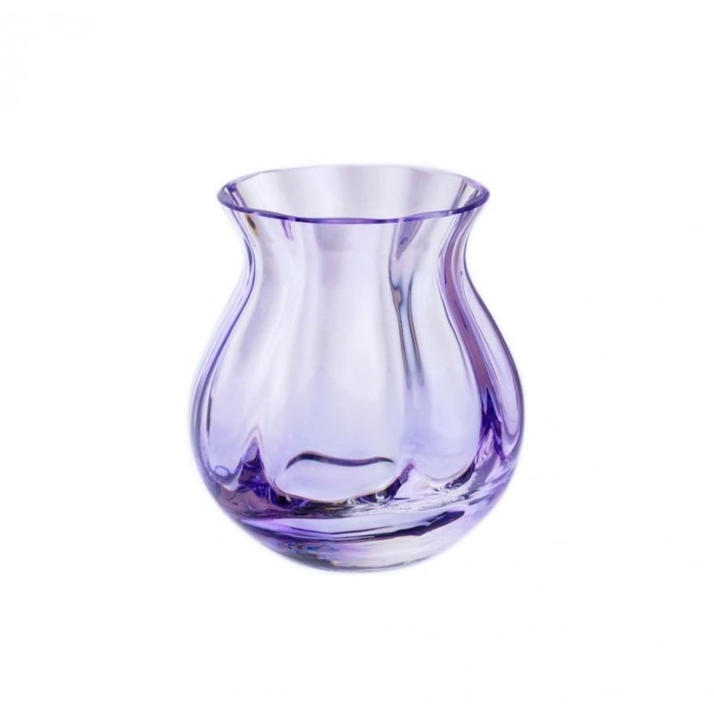 Dartington Green/Light Artisan Round Vase 94Mm - Violet