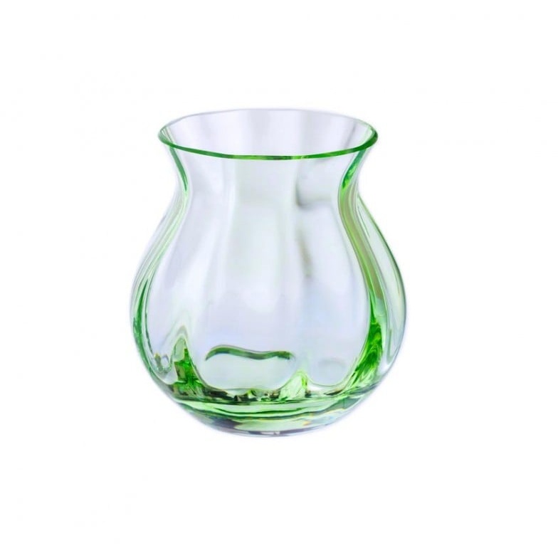 Dartington Artisan Round Vase 94mm - Moss Green