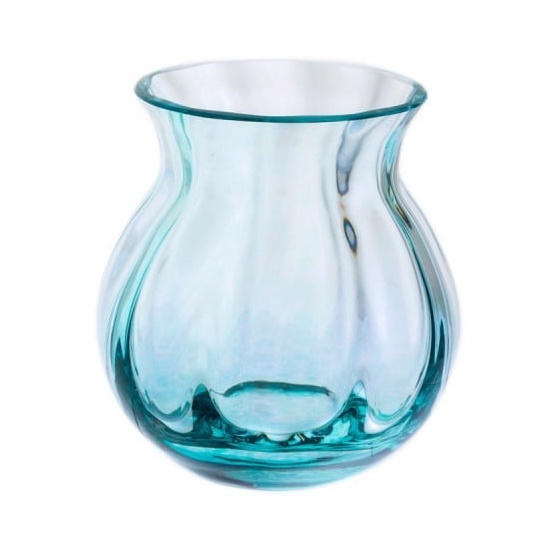 Dartington Artisan Round Vase 94mm - Teal