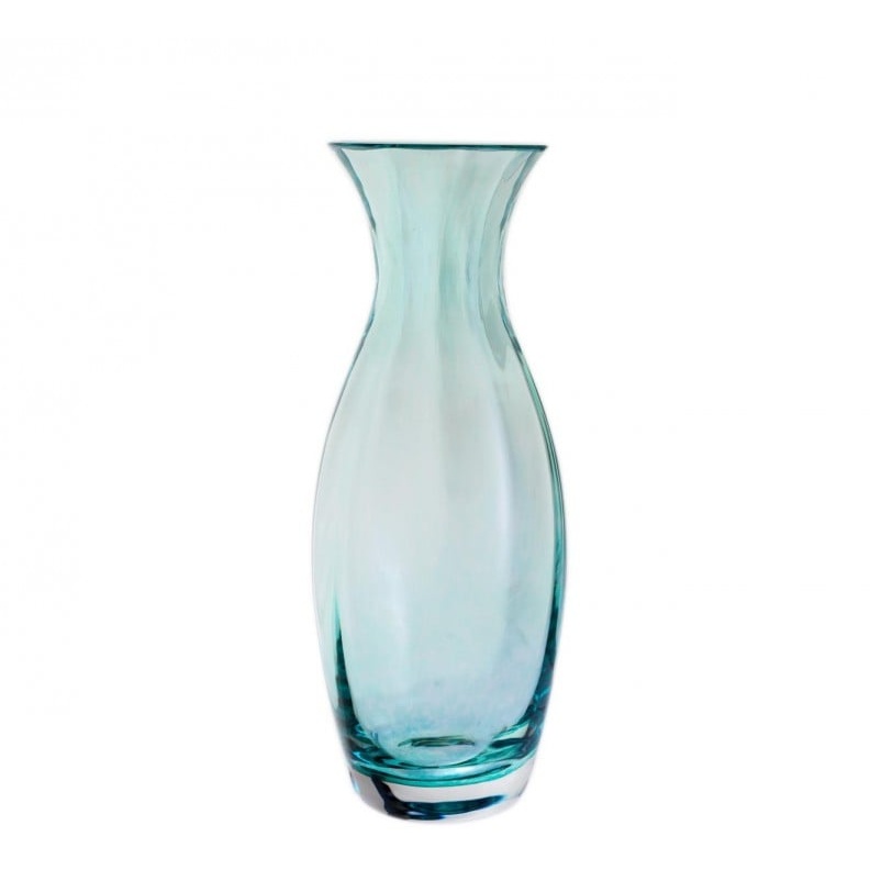 Dartington Green/Pink Artisan Slim Vase 19.4Cm - Teal