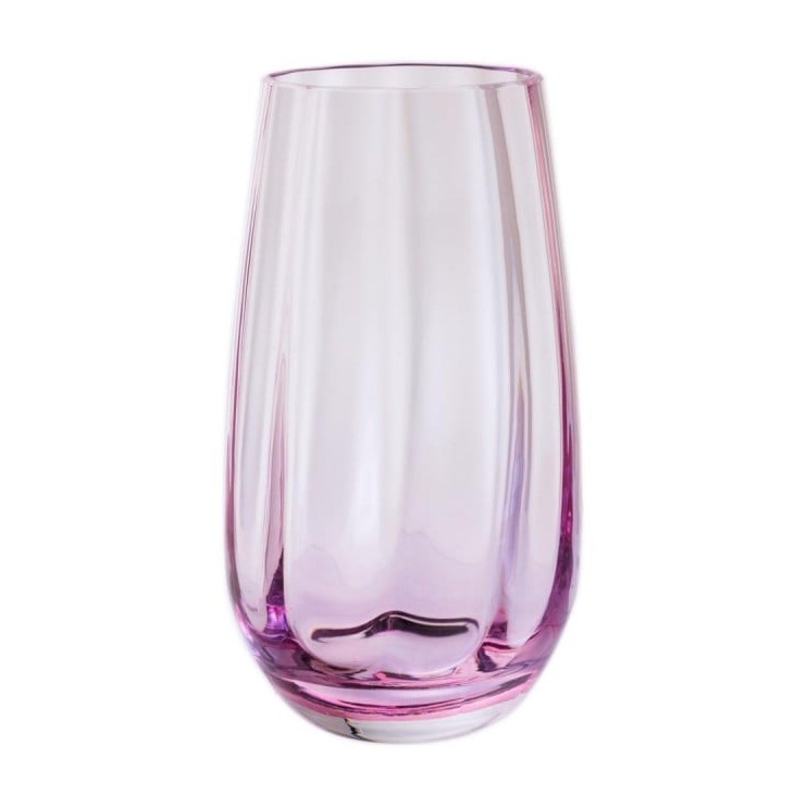 Dartington Artisan Dewdrop Vase 17.6cm - Pink
