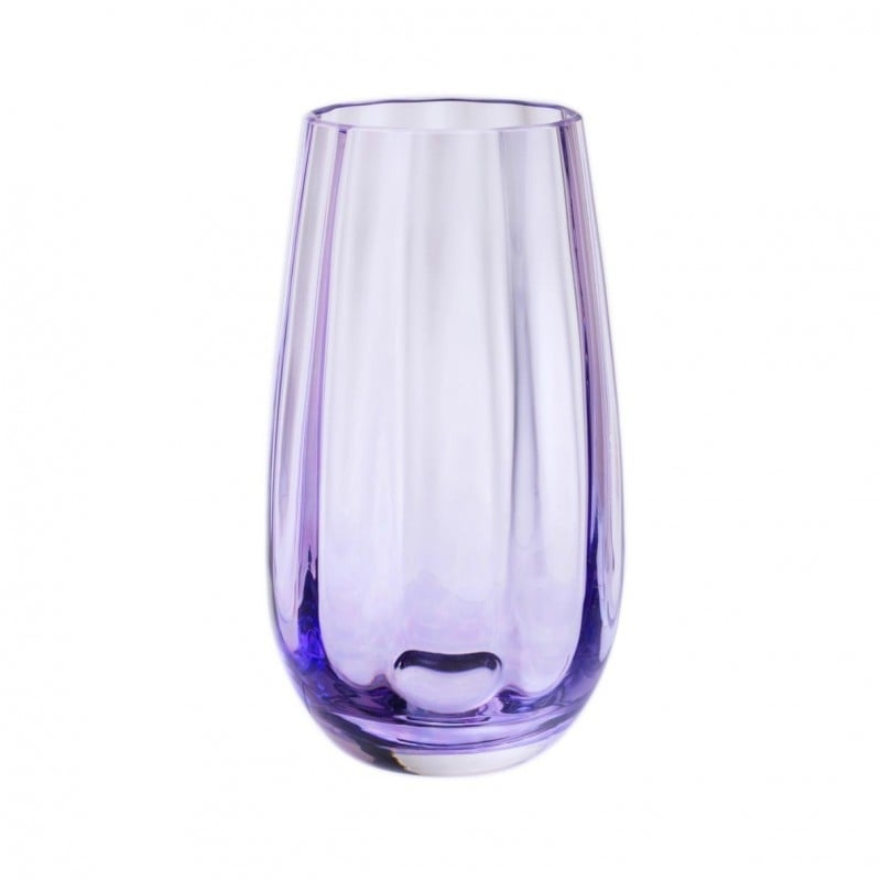 Dartington Artisan Dewdrop Vase 17.6cm - Violet