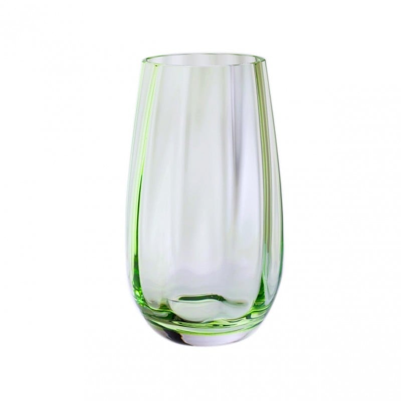 Dartington Artisan Dewdrop Vase 17.6cm - Moss Green