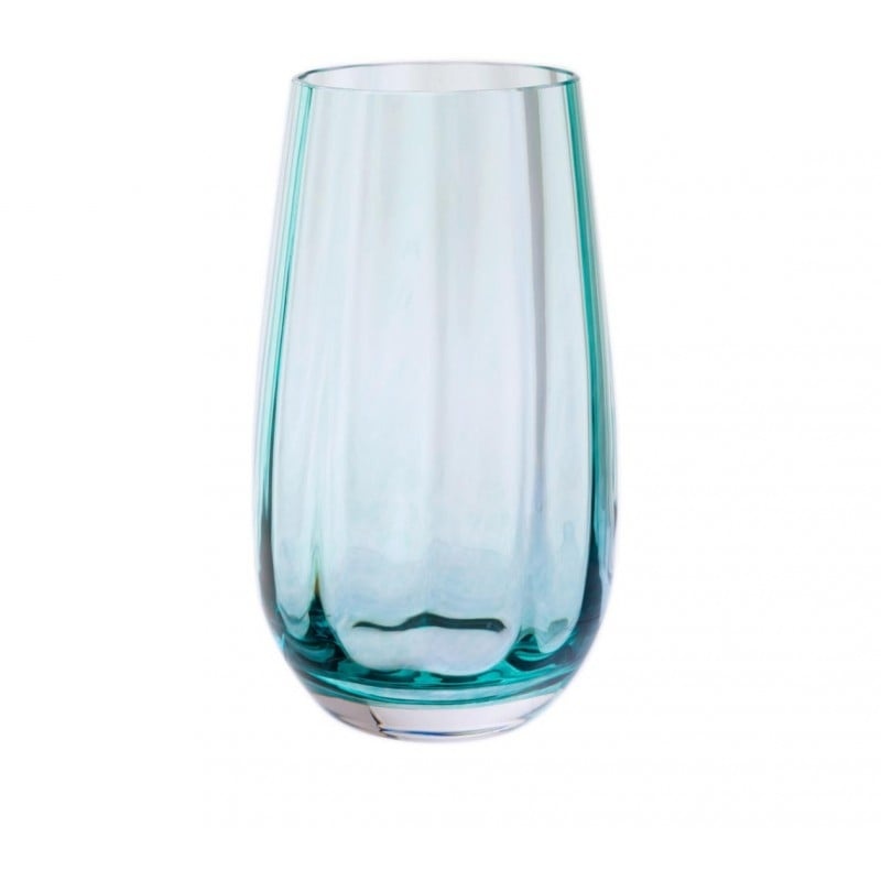 Dartington Green/Pink Artisan Dewdrop Vase 17.6Cm - Teal