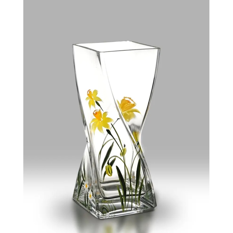Nobile Daffodil Twist Vase 25cm