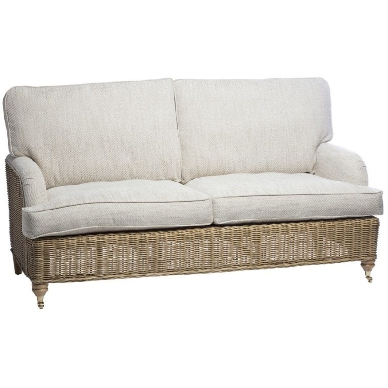 Desser Desser Seville Light Oak Cane 3 Seater Sofa