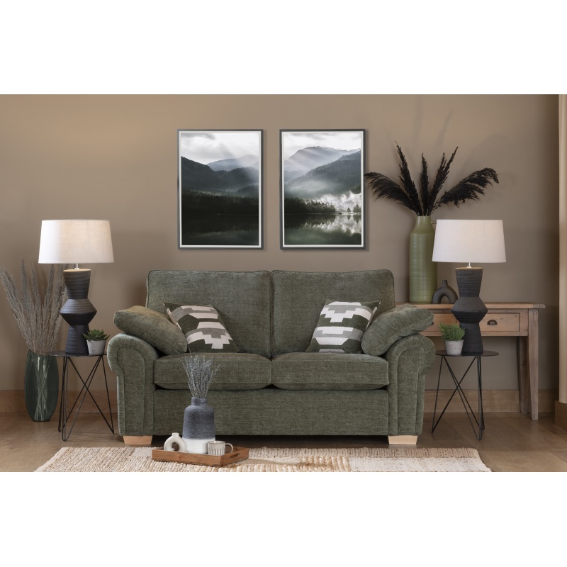 Ava 2 Seater Standard Back Fabric Sofa