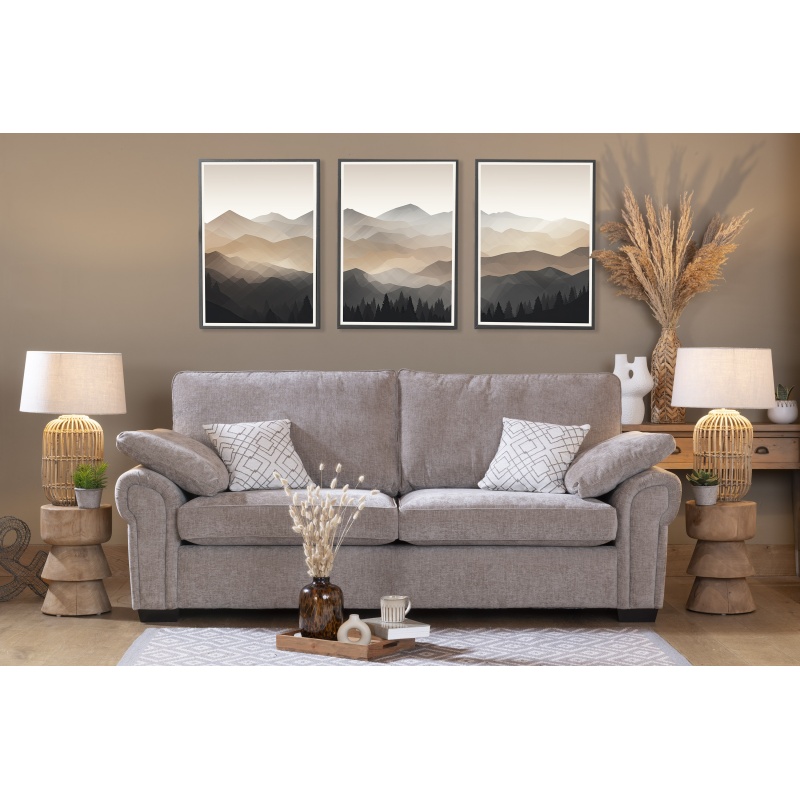 Ava Grand Standard Back Fabric Sofa