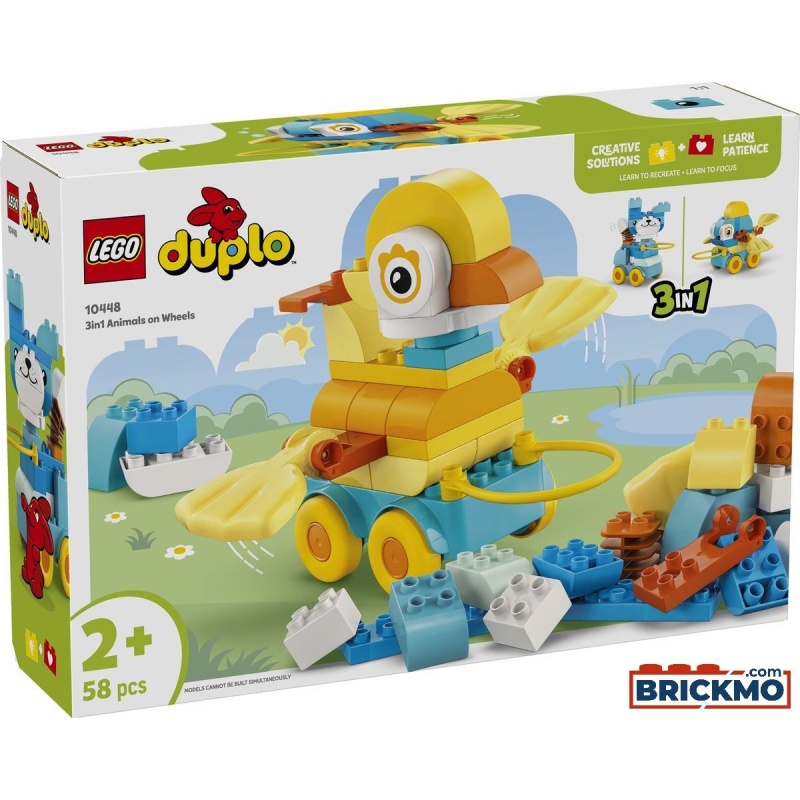 LEGO Duplo 10448 Town 3-in-1 Animals On Wheels