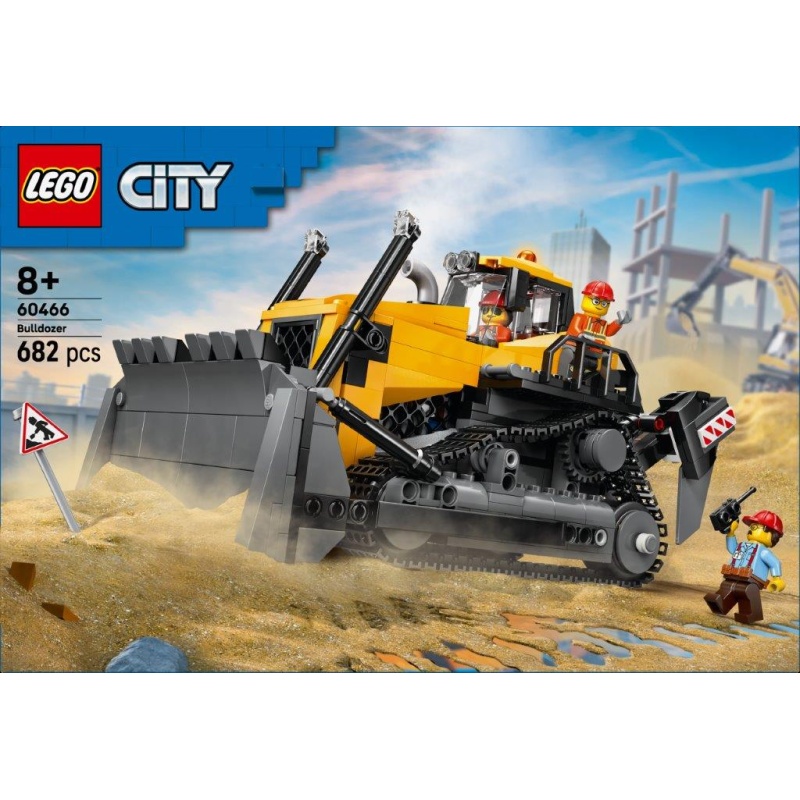 Image of LEGO City 60466 Yellow Bulldozer Construction Site