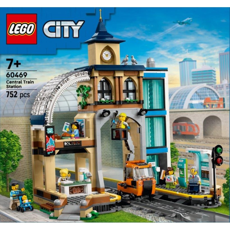 Image of LEGO City 60469 Central Train Station Set