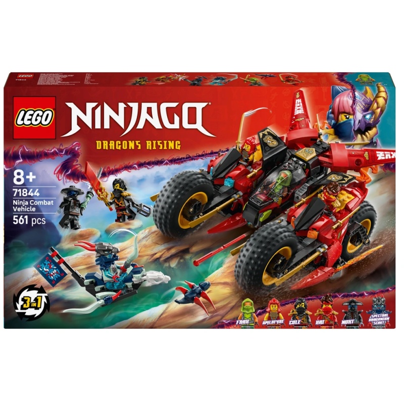 Image of LEGO Ninjago 71844 Ninja Combat Vehicle 3-in-1