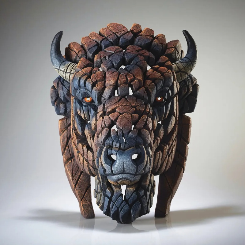 Edge North American Buffalo/Bison Bust Brn
