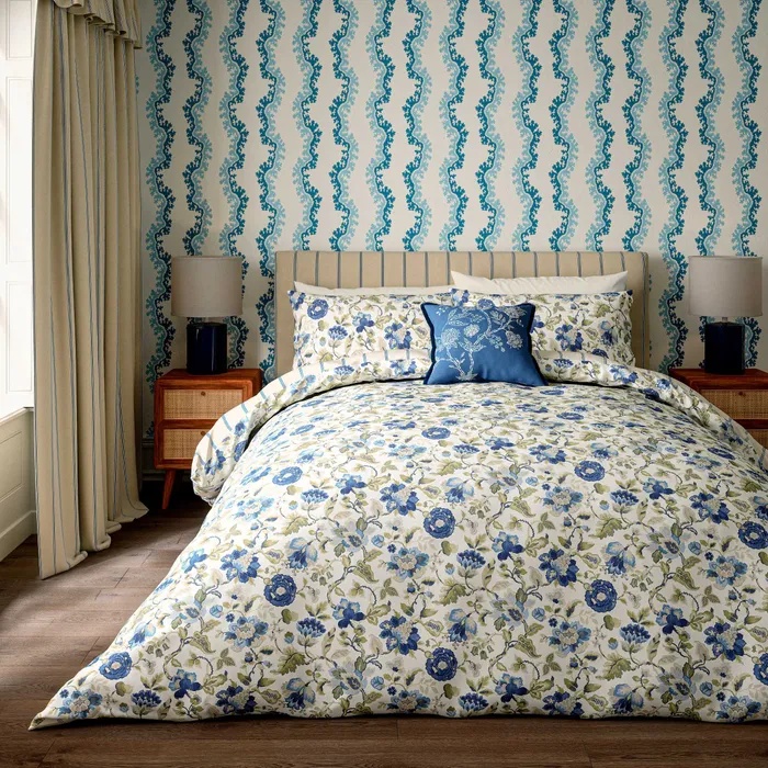 Sanderson Options Amanpuri Duvet Set - Blue