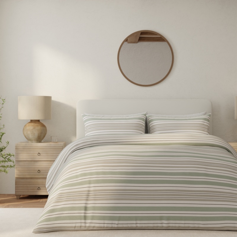 Vantona Drawn Stripe Duvet Set - Multi