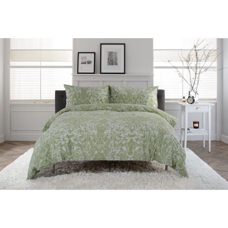 Deyongs Secret Garden Duvet Set - Sage