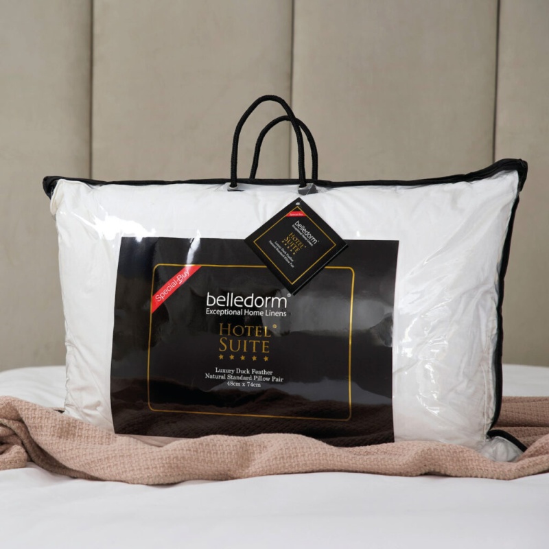 Belledorm Luxury Duck Feather Pillow Pair
