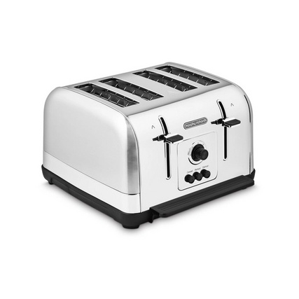 Morphy Richards 240130 Venture 4 Slice Toaster - Brushed