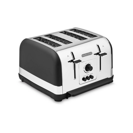 Morphy Richards 240131 Venture 4 Slice Toaster - Black