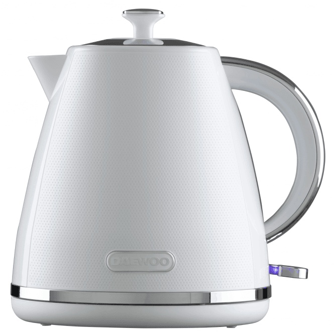 Daewoo SDA2623GE Stirling 1.7L 3KW Pyramid Kettle - White