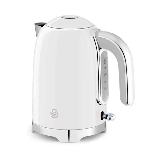 Swan SK19026WHT Solace Cordless Kettle, Premium Stainless 1.7 Litres, White - Image 8