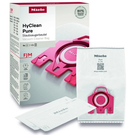 Miele FJM HyClean Pure Vacuum Cleaner Bags - 4 Pack