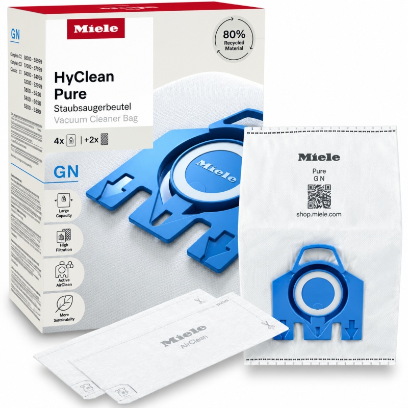 Miele Miele GN HyClean Pure Vacuum Cleaner Bags - 4 Pack