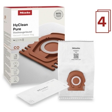 Miele HyClean Pure CO Vacuum Cleaner Bags - 4 Pack