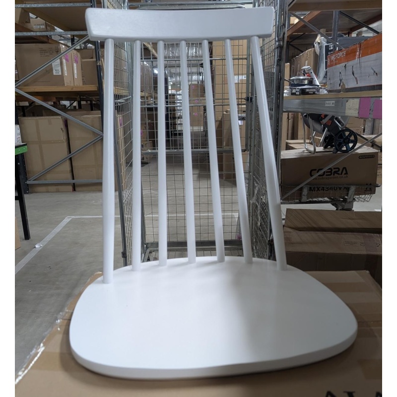 Downtown Alassio Spindle Back Dining Chair - White