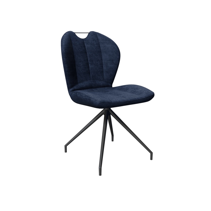 Akante New York Swivel Dining Chair - Navy Blue