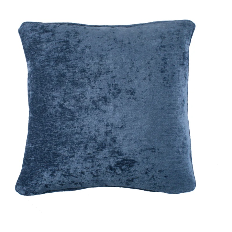 Curtina Textured Chenille Filled Cushion 43cm - Navy