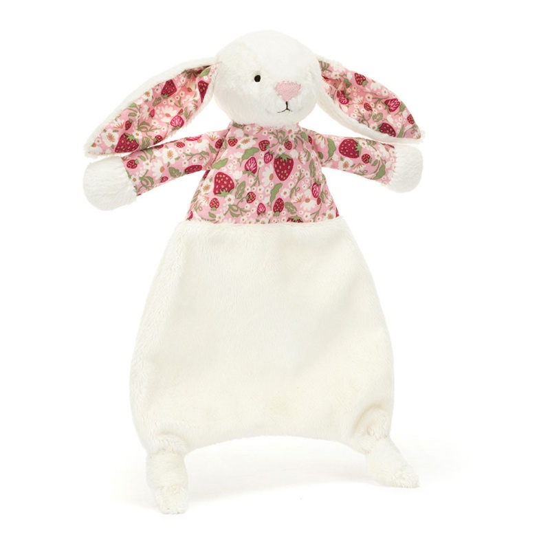 Jellycat Jellycat Blossom Cream Bunny 'Berry' Comforter