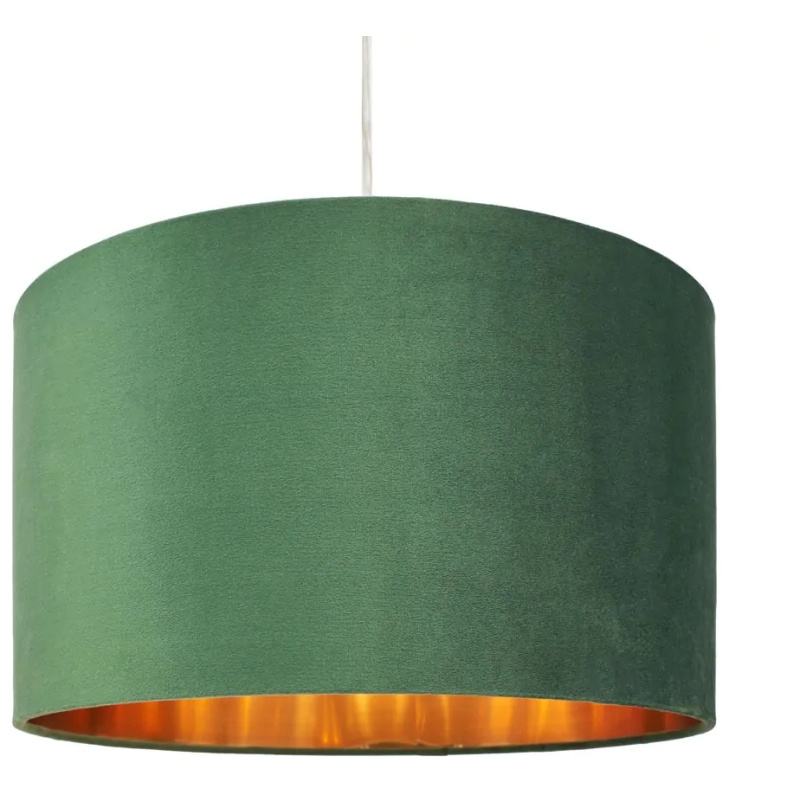 BHS BHS Velvet Easyfit Light Shade 40cm - Green