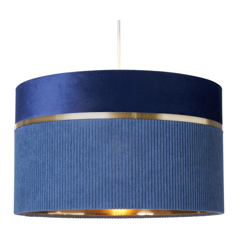 BHS BHS Violet Mixed Fabric Shade 40cm - Blue