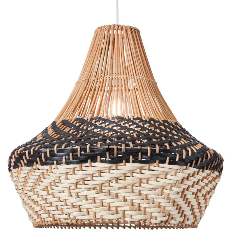 BHS BHS Lauren Rattan Easyfit Light Shade 45cm - Natural