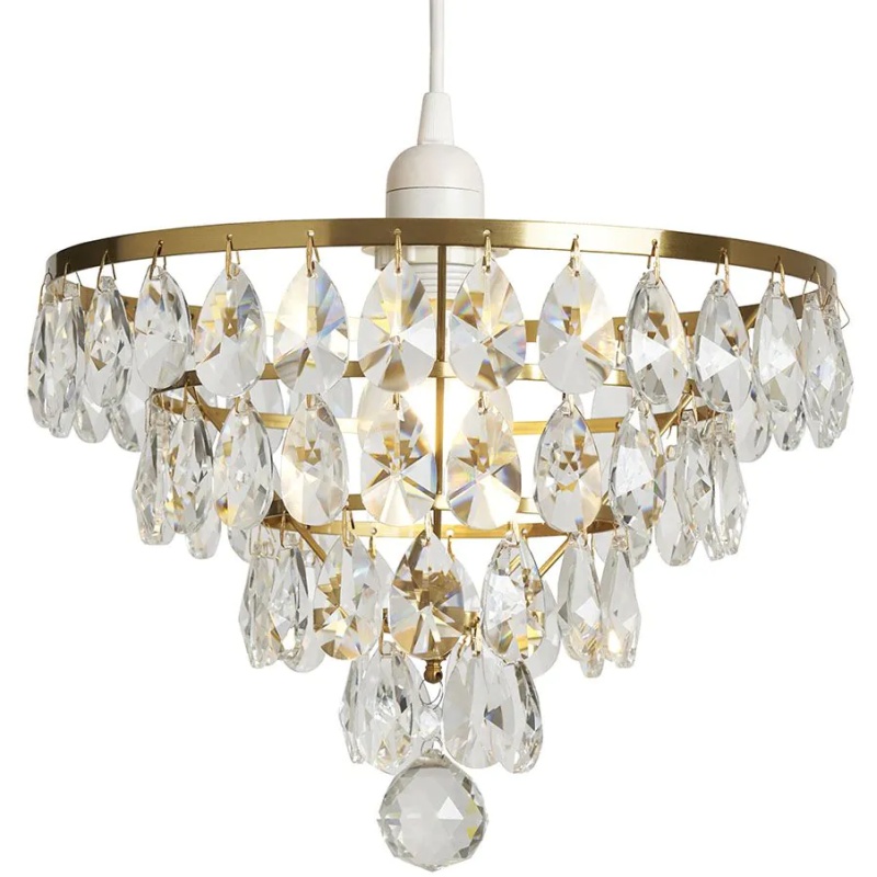 BHS BHS Elsa Easyfit Light Shade 30cm - Brass