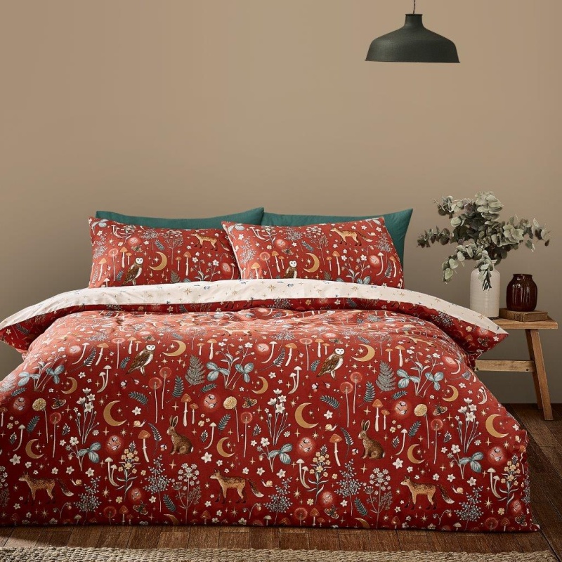 Catherine Lansfield Catherine Lansfield Enchanted Twilight Duvet Set - Burnt Orange