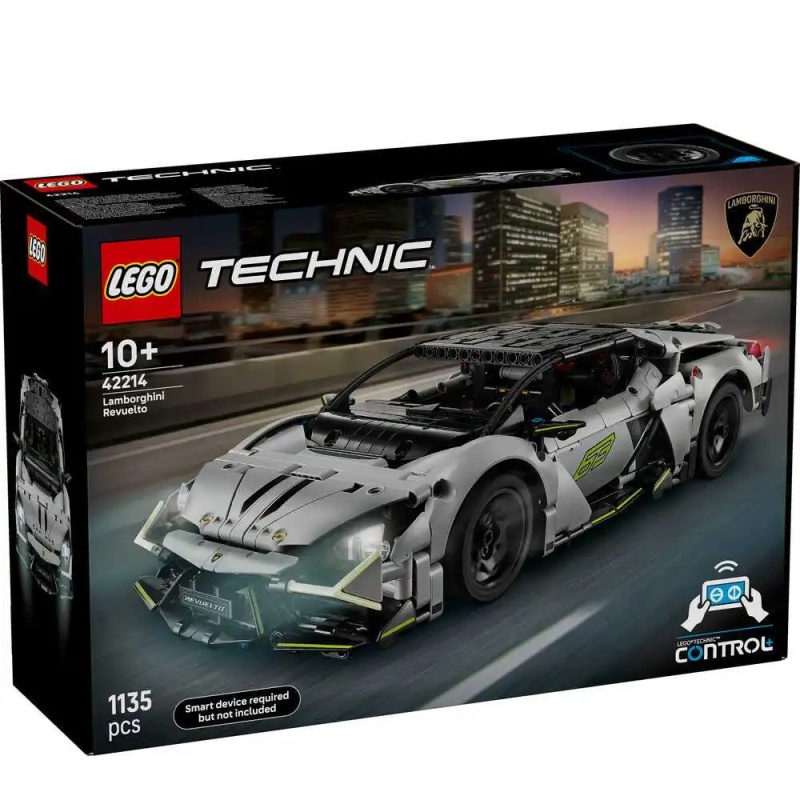 Image of LEGO Technic 42214 Lamborghini Revuelto Super Sports Car In Grey