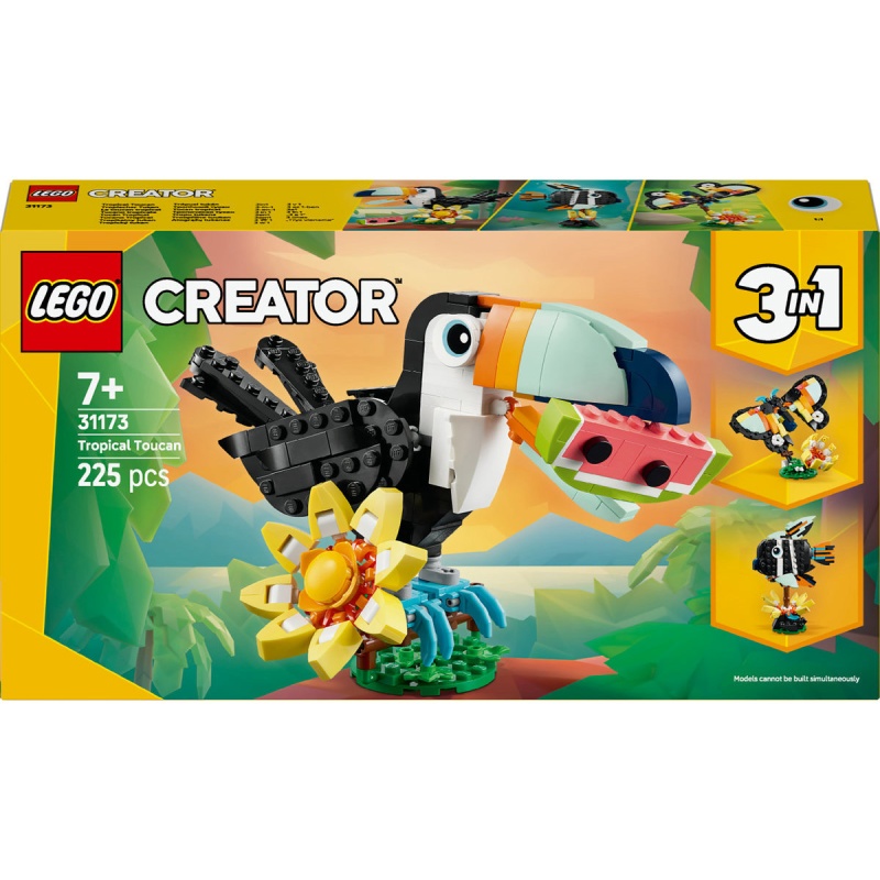 Image of LEGO Creator 31173 Wild Animals: Tropical Toucan 3-in-1 In Multi