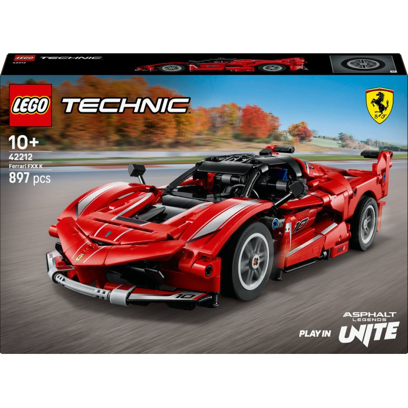 Image of LEGO Technic 42212 Ferrari FXX K Model Car Kit In Red