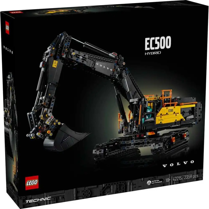 Image of LEGO Technic 42215 Volvo EC500 Hybrid Excavator In Yellow/Black