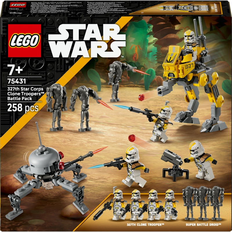 Image of LEGO Star Wars 75431 327th Star Corps Clone Troopers Battle Pack In Multi