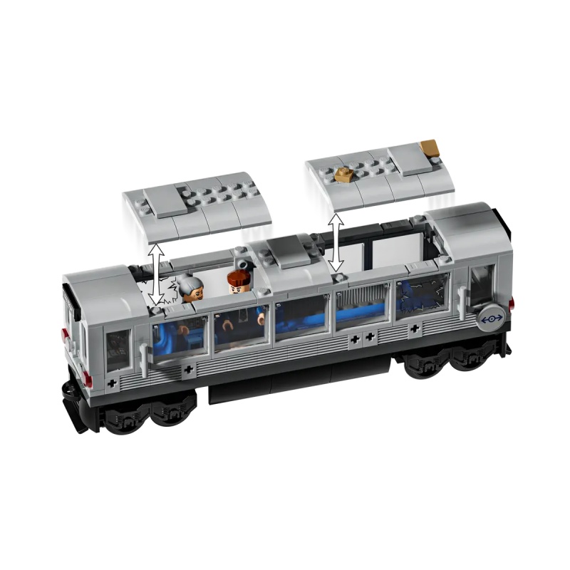 LEGO Marvel 76321 Spider-Man vs. Doc Ock Subway Train Scene | Downtown