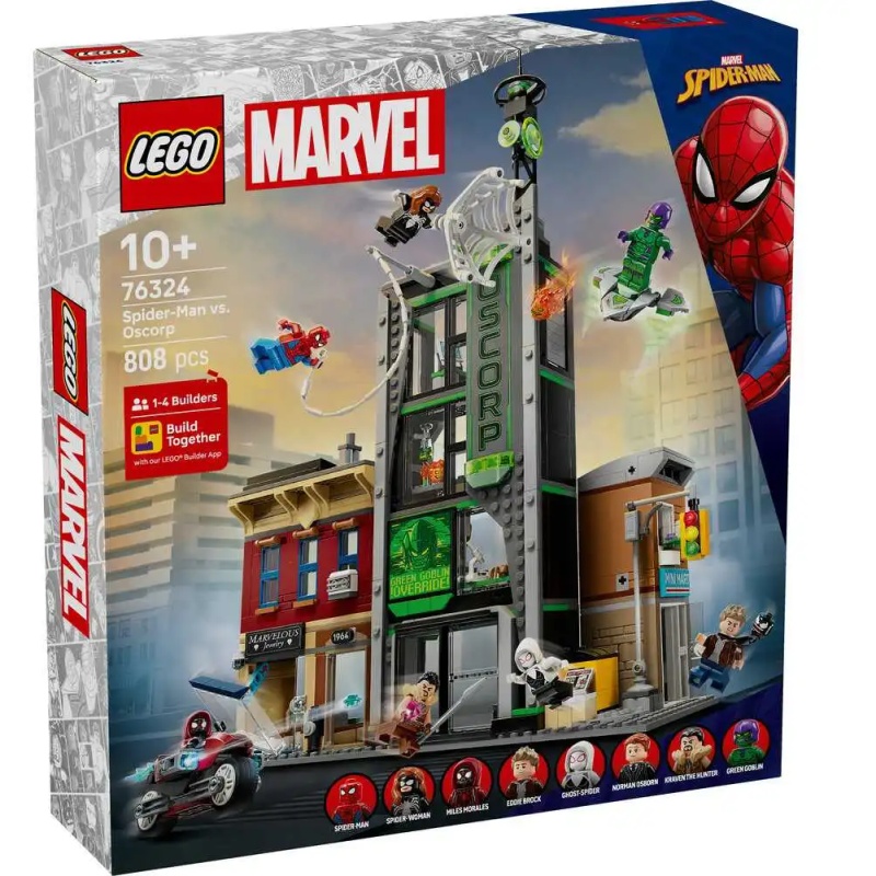 Image of LEGO Marvel 76324 Spider-Man vs. Oscorp In Multi