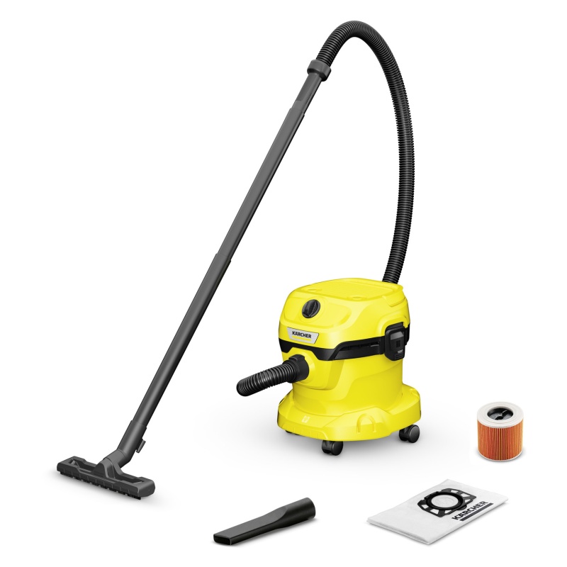 Karcher WD2PLUS Wet & Dry Vacuum Cleaner - Yellow