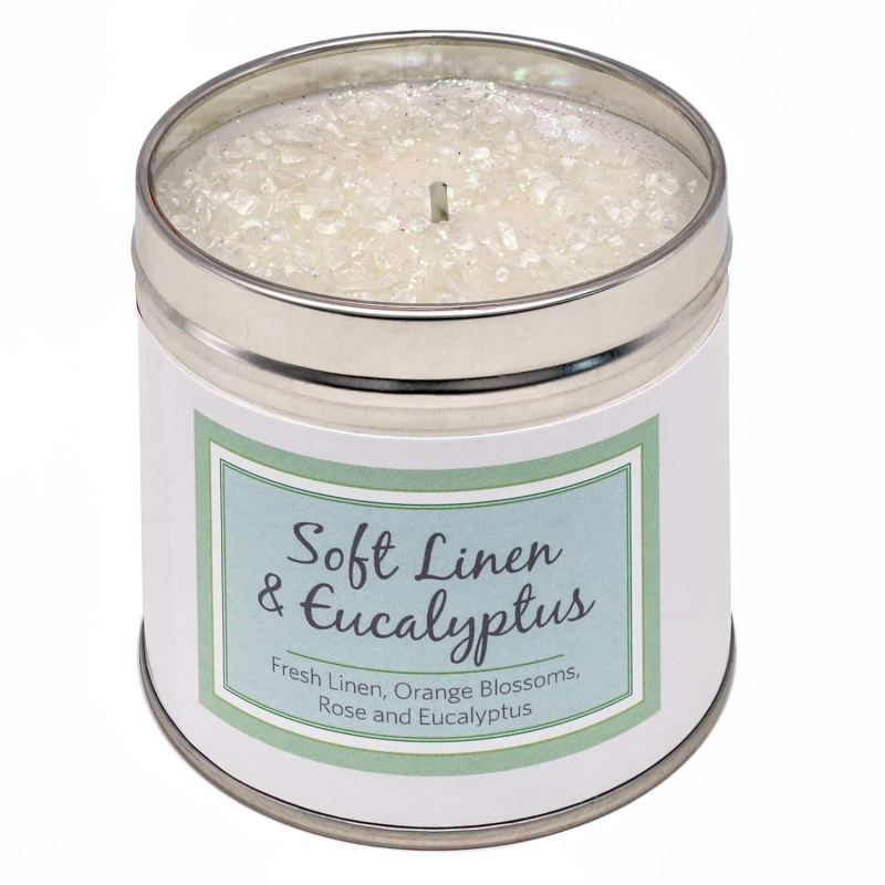 Best Kept Secrets Seriously Scented Candle Tin - Soft Linen & Eucalyptus