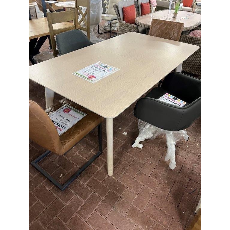 Stressless Bordeaux Dining Table (M) - Whitewash